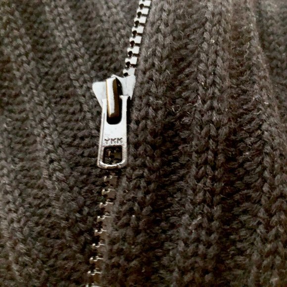 Joseph Tricot Black Wool Cardigan Sweater Made in England - Picture 10 of 11